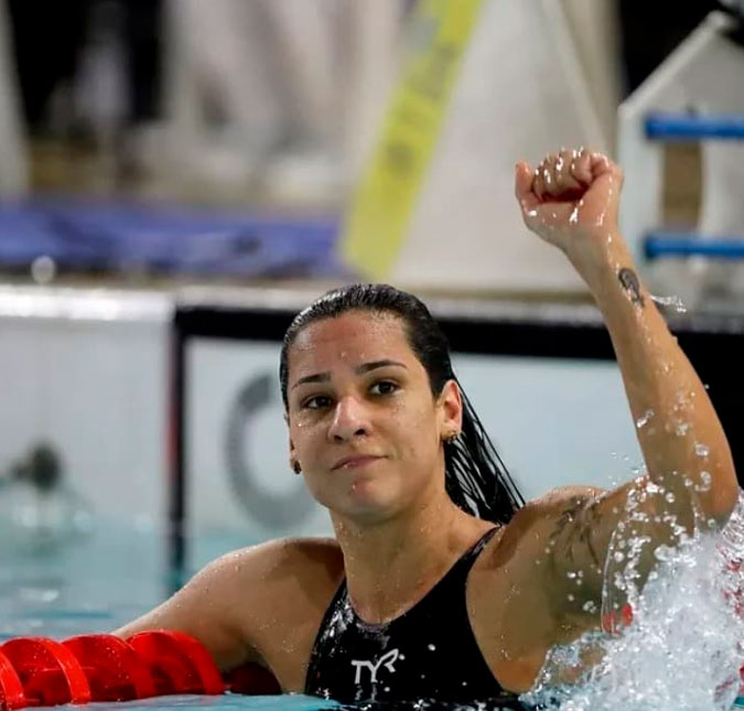 Após revolta de Yasmin Brunet com derrota de Medina, ex-nadadora rebate: <i>Mundinho paralelo é encantador</i>