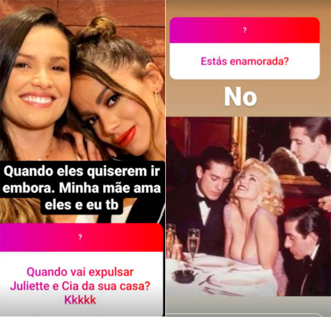 Após rumores de término, Anitta afirma que não está apaixonada; veja