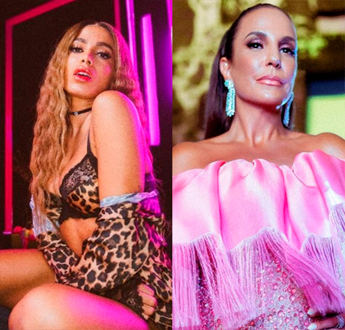 Ivete Sangalo surpreende a <i>web</i> ao disparar elogios para Anitta: <i>- Artista internacional</i>