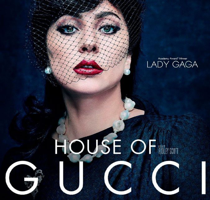 Lady Gaga divulga primeiro <i>poster</i> oficial de <i>House Of Gucci</i>