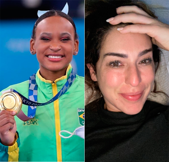 Famosos vibram com medalha de ouro de Rebeca Andrade na Olimpíada de Tóquio; veja reações