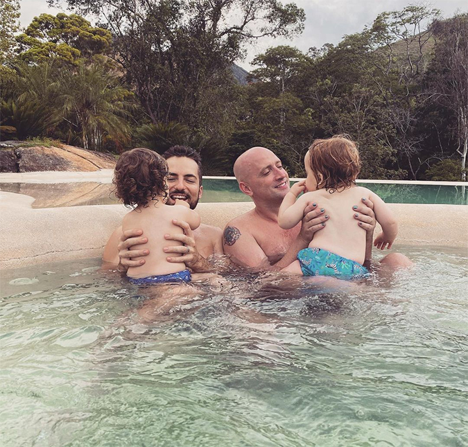 Thales Bretas faz desabafo sobre criação solo dos filhos Romeu e Gael: <I>- Continuo por eles, por mim e pelo Paulo</I>