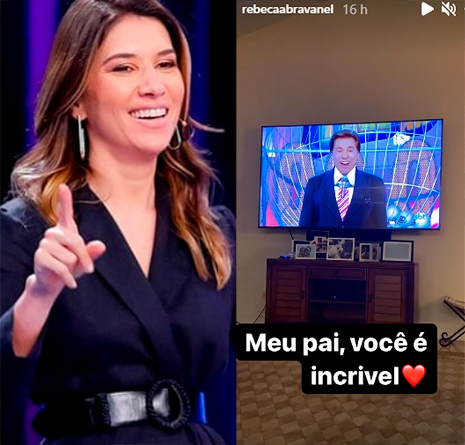 Após ser vetada por Silvio Santos, Rebeca Abravanel deixa críticas de lado e posta homenagem de Dia dos Pais: <i>Você é incrível</i>