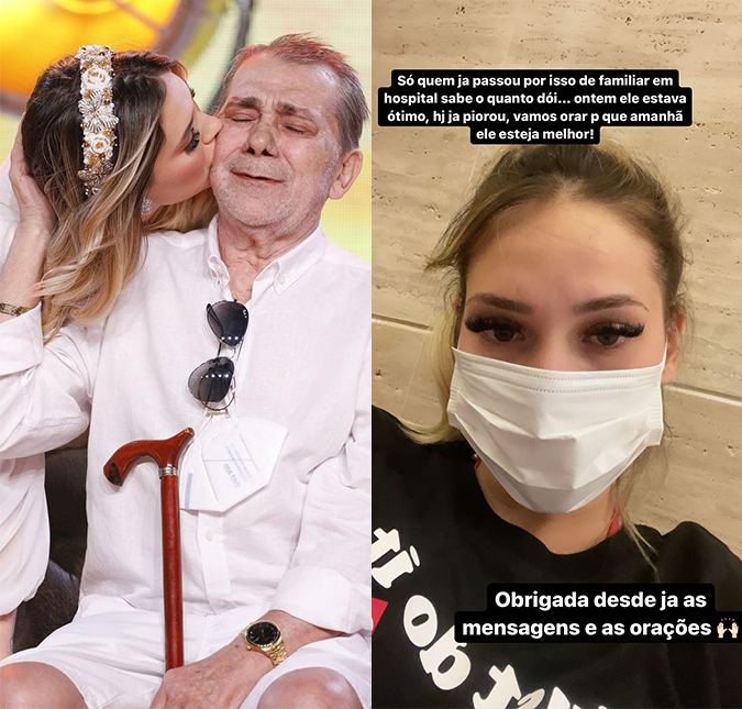 Pai de Virginia Fonseca apresenta piora e influenciadora pede: <I>Continuem orando, por favor!</I>