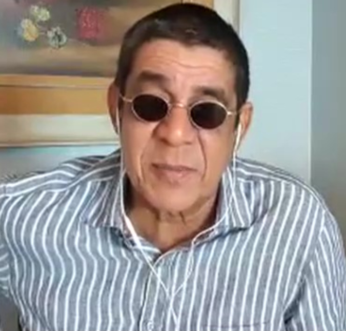 Após receber alta, Zeca Pagodinho compartilha vídeo influenciando a vacinação contra a Covid-19