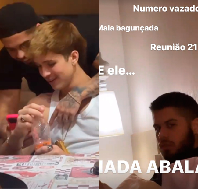 Zé Felipe tem número de telefone vazado por João Guilherme e relembra prejuízo de 35 mil reais por explodir banheira folheada a ouro
