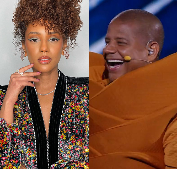 Tais Araujo volta a roubar a cena no <i>The Masked Singer</i> ao se declarar para Marcelinho Carioca: <i>- Tinha foto dele colada na parede</i>