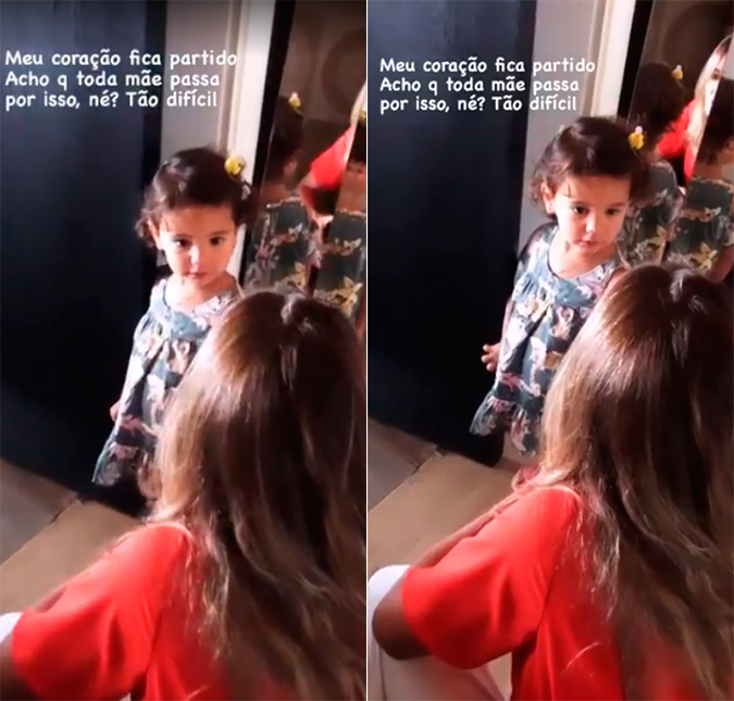 Filha de Ticiane Pinheiro pede que a mãe não vá trabalhar: <i>Coração partido</i>