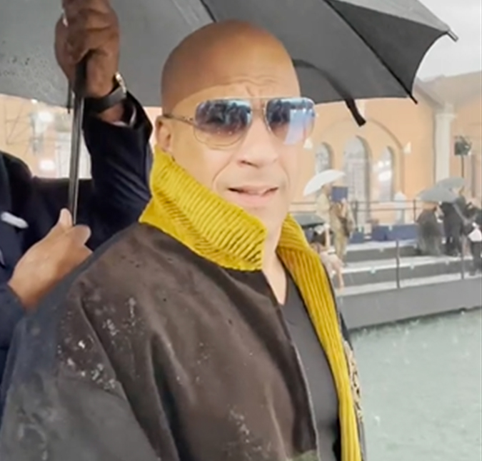 Vin Diesel e outros famosos são surpreendidos por chuva de granizo em desfile de grife; saiba mais!