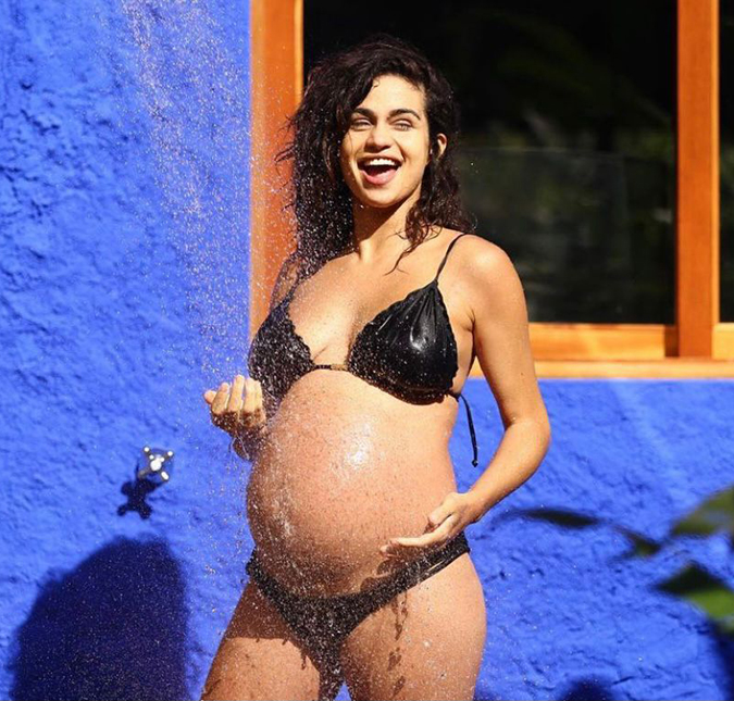 Nanda Costa exibe barrigão de sete meses em foto no <i>Instagram</i>