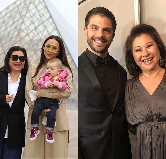 Sabrina Sato e Duda Nagle celebram aniversário da mãe da apresentadora