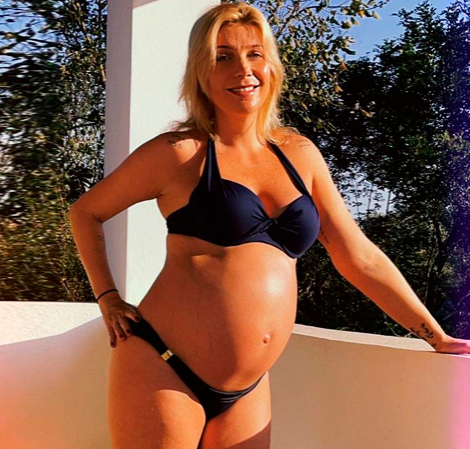 Grávida, Luiza Possi vai ao hospital e relata mico ao achar que a bolsa tinha rompido: <i>- Sentei no molhado</i>