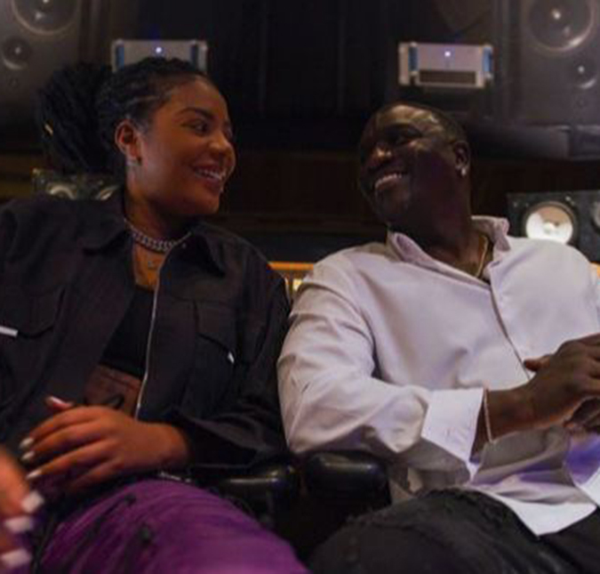 Ludmilla recebe Akon em estúdio nos Estados Unidos: <i>Vivendo um sonho</i>