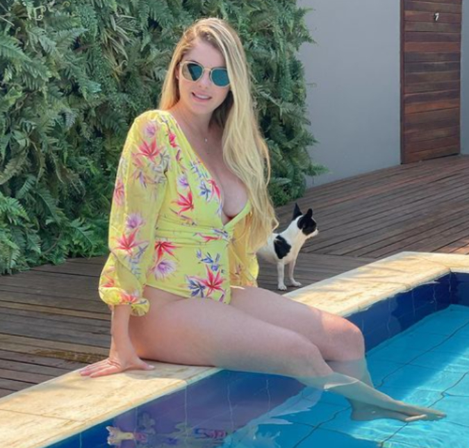 Com menos de três meses, Bárbara Evans conta o motivo de ter anunciado a gravidez tão cedo