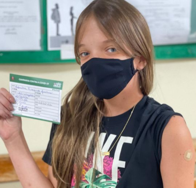 Ticiane Pinheiro mostra que Rafaella Justus tomou a primeira dose da vacina contra a Covid-19
