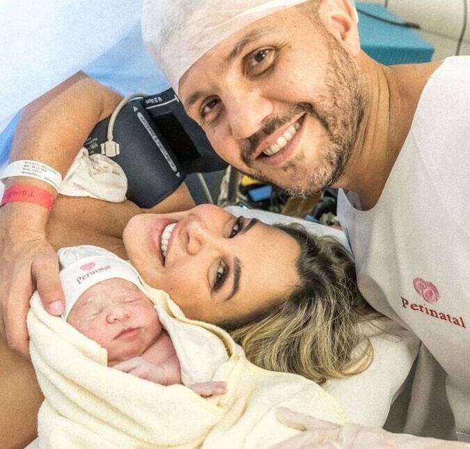Robertha Portella dá à luz Sofia, primeira filha com Bruno Coimbra