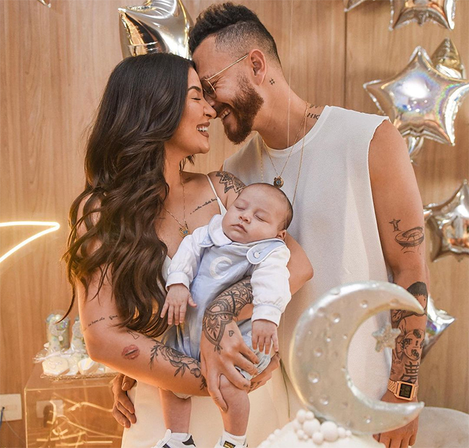 Filho de Bianca Andrade e Fred completa dois meses e ganha festinha temática