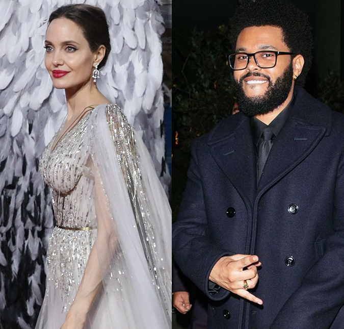 Angelina Jolie e The Weeknd são flagrados após jantar e reforçam rumores de romance