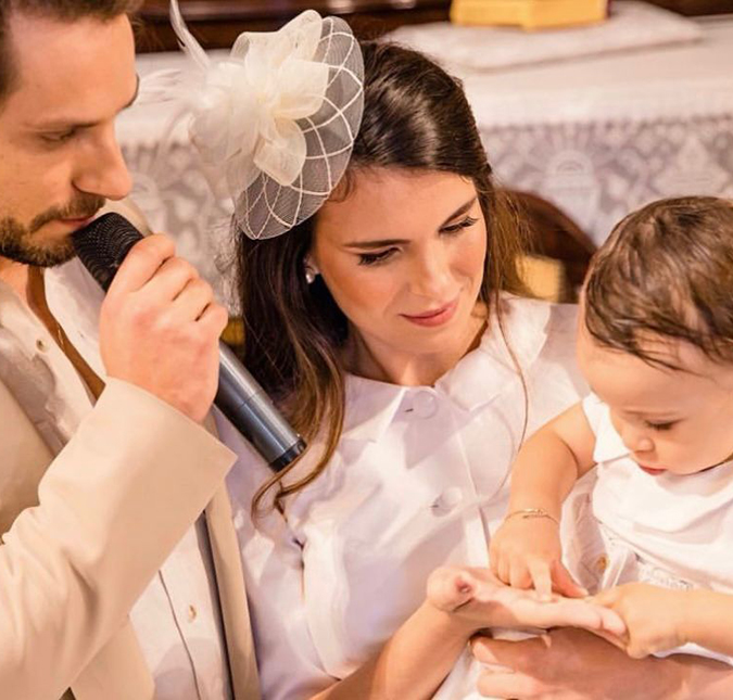 Ex-BBBs, Kamilla Salgado e Eliéser Ambrósio, batizam o filho, Bento