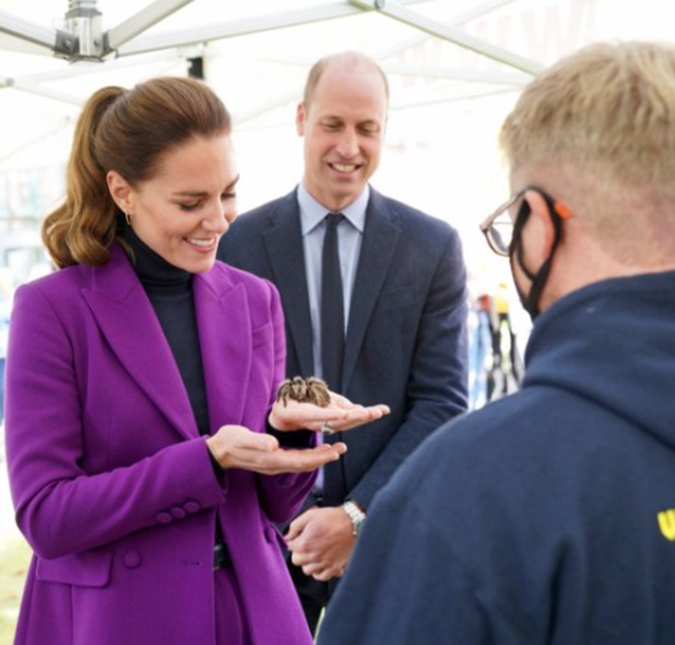 Kate Middleton segura aranha na mão em visita à Irlanda do Norte