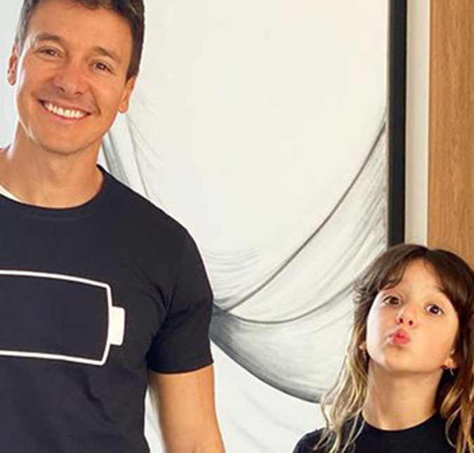 Rodrigo Faro aparece dançando com a filha caçula, veja!