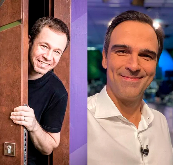 Tiago Leifert celebra Tadeu Schmidt no comando do <i>BBB22: Inteligente, experiente e bem humorado. Escolha ideal!</i>