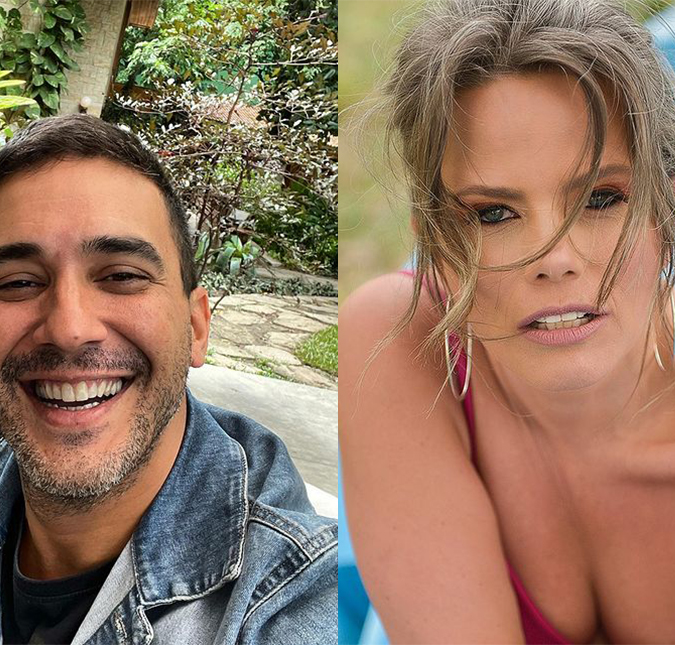 Maria Cândida e André Marques flertam ao vivo no <i>É de Casa</i>