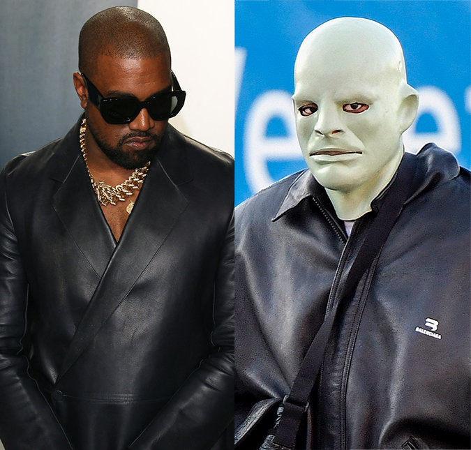 Kanye West aparece em casamento usando máscara: <I>Parecido com Michael Myers</i>