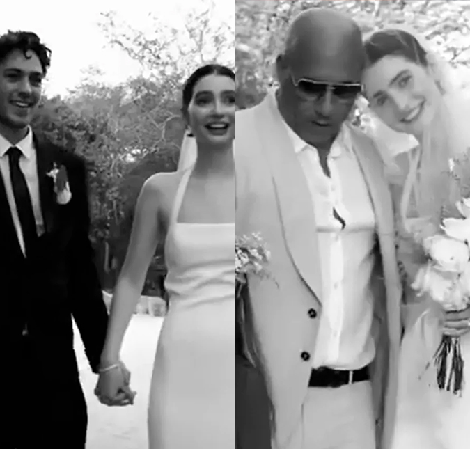 Filha de Paul Walker se casa e Vin Diesel leva a moça até o altar