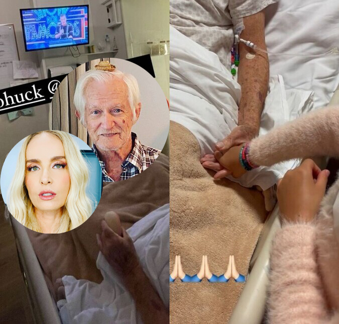 Angélica visita pai no hospital e assiste <i>Domingão com Huck</i>