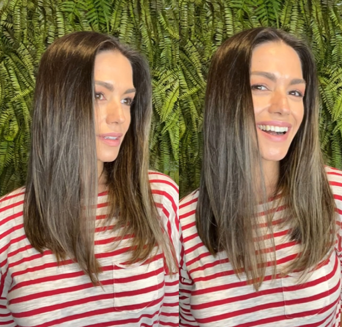 Thais Fersoza muda visual e compartilha antes e depois nas redes sociais