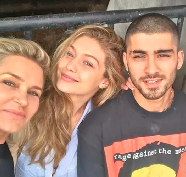 Zayn Malik teria empurrado mãe de Gigi Hadid contra uma cômoda, diz site