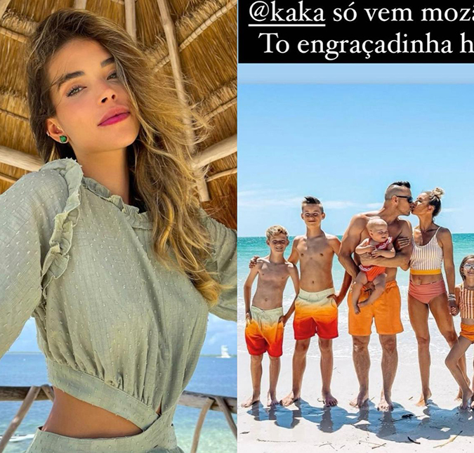 Mulher de Kaká, Carol Dias, fala sobre vontade de aumentar família: <i>Só vem, mozão</i>