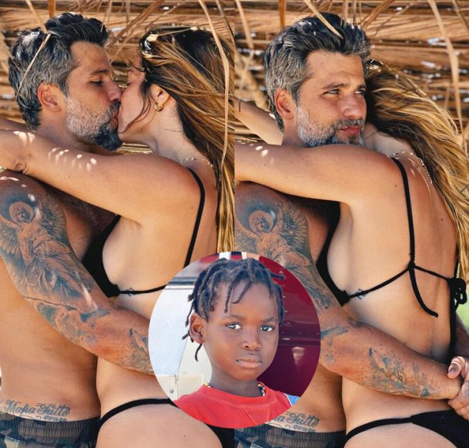 Giovanna Ewbank e Bruno Gagliasso vivem posando juntos nas redes sociais. Mas um clique em específico chamou a atenção por um detalhe especial: a foto foi tirada por Bless. Nas redes sociais, a mamãe orgulhosa escreveu: Tudo fica bem, tudo fica mais bonito ao seu lado meu amor Bruno Gagliasso. TE AMO! PS: Bless que fez que a foto, arrasou né?