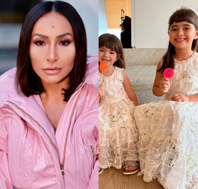 No dia 8 de novembro, a apresentadora compartilhou um álbum com diversos cliques da filha, Zoe, de dois anos de idade, ao lado da sobrinha, Manu, de seis anos. As duas estavam usando vestidos que combinavam e adoçavam o dia com pirulitos.