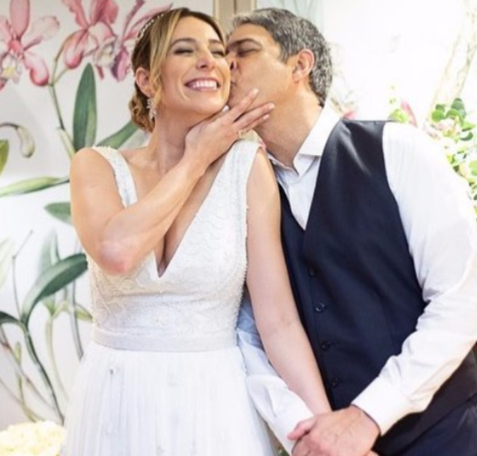 Natasha Dantas compartilha novas fotos de casamento com William Bonner