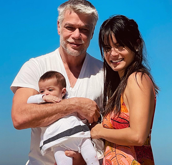 Fábio Assunção compartilha foto da esposa com filha caçula e encanta a <i>web</i>