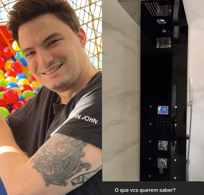 Felipe Neto mostra detalhes de seu banheiro e viraliza na <i>web</i>: <i>É meio hightech</i>