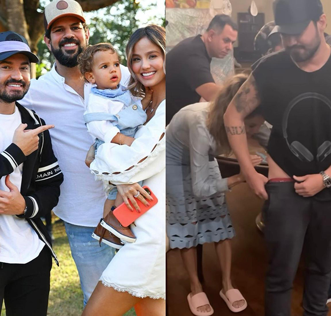 Sorocaba compartilha vídeo de sua esposa, Biah Rodrigues, aplicando injeção nas nádegas de Fernando Zor