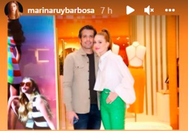 Marina Ruy Barbosa posta primeira foto ao lado do namorado, Guilherme Mussi