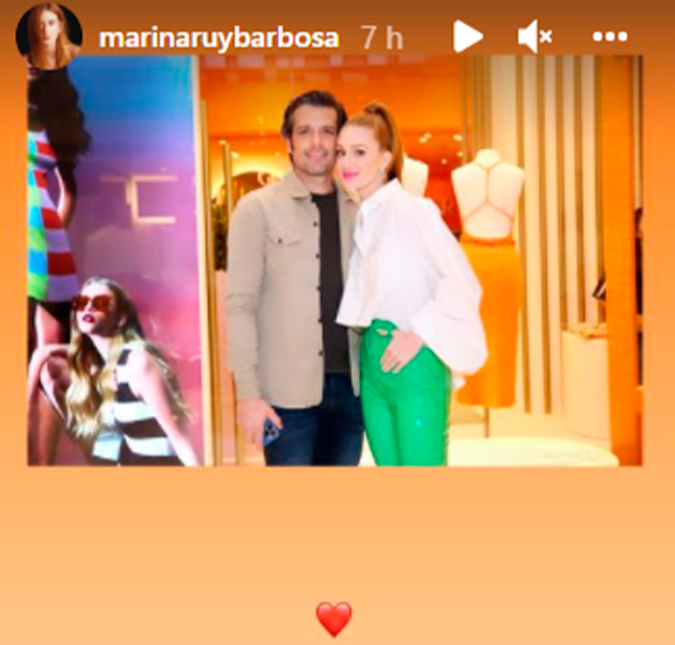 Marina Ruy Barbosa posta primeira foto ao lado do namorado, Guilherme Mussi