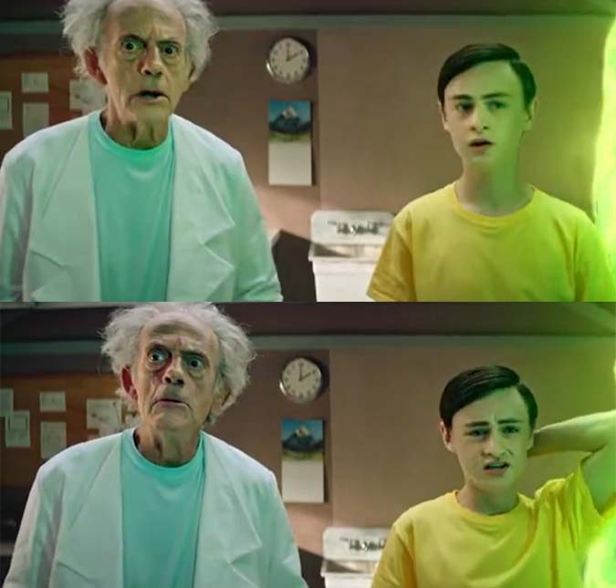 Ator de <i>De Volta Para o Futuro</i> quer <i>crossover</i> do filme com a série <i>Rick and Morty</i>