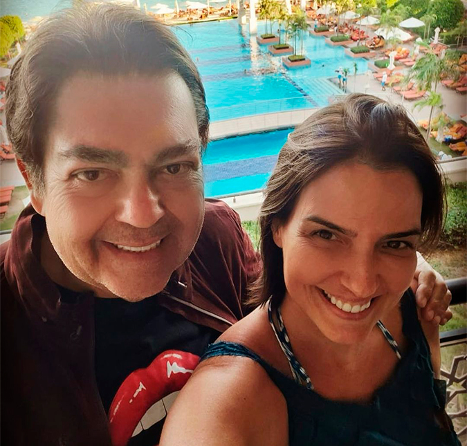 Esposa de Faustão comemora 19 anos de casamento com o apresentador: <i>Que sorte a nossa</i>