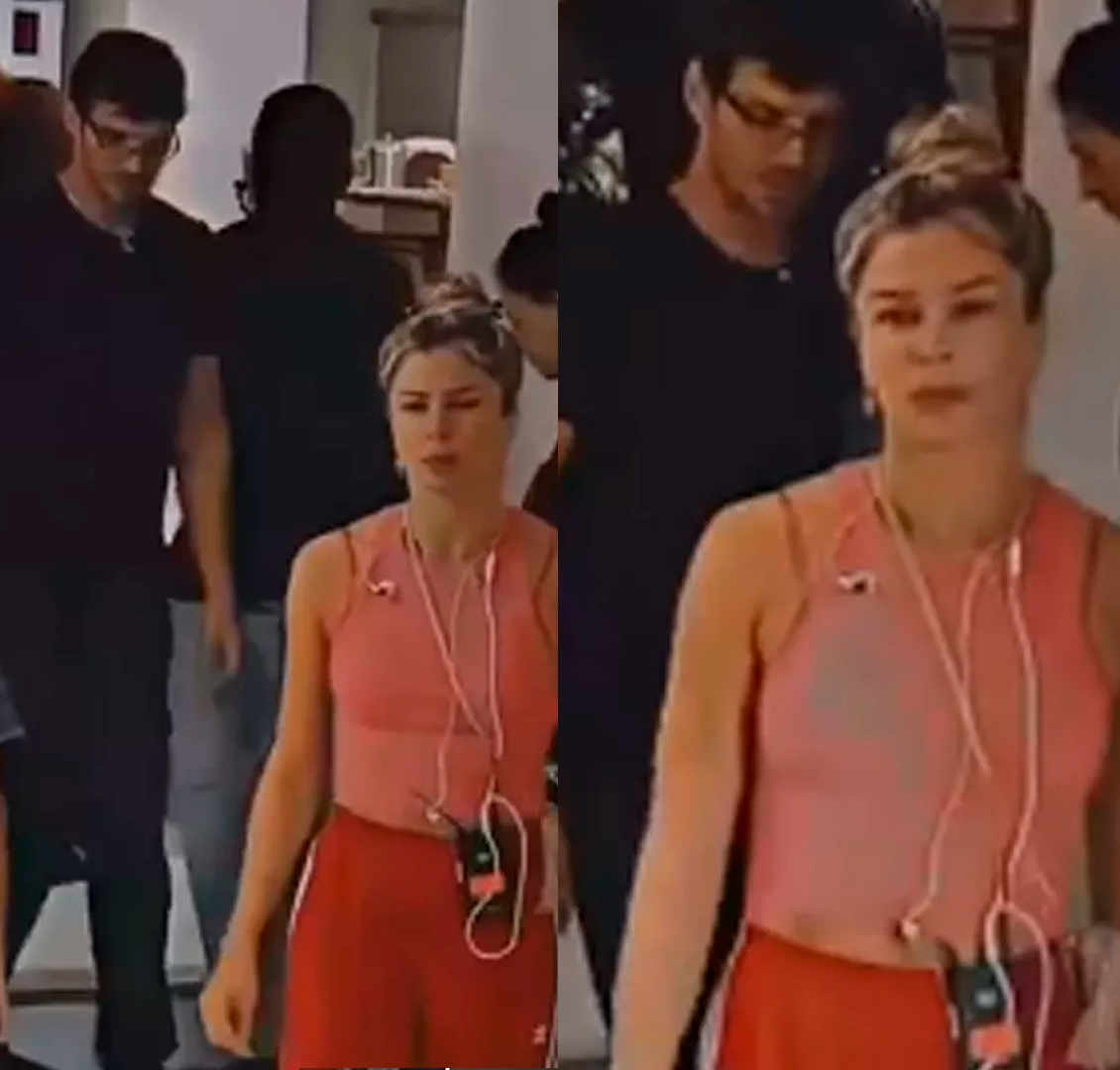 Grazi Massafera é vista com novo namorado em <I>set</i> de gravações