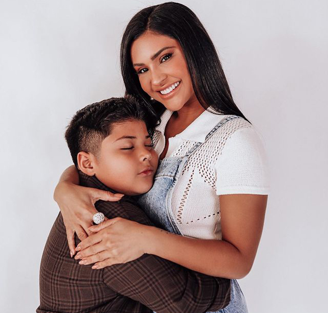 Filho de Mileide Mihaile chora com surpresa de aniversário deixada pela mãe, veja!