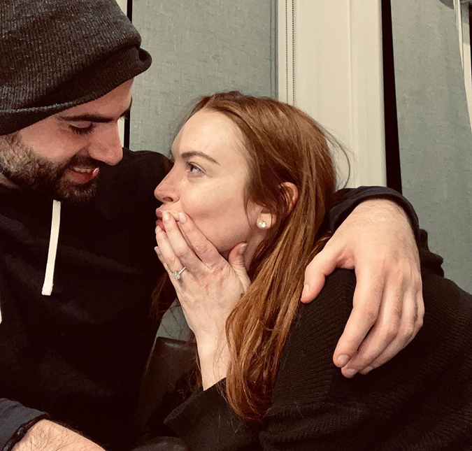 Lindsay Lohan anuncia noivado com Bader Shammas: <i>Minha Família. Meu futuro</i>