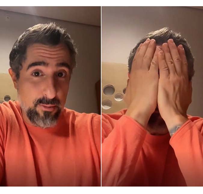 Vivendo o sonho de fazer parte da vinheta de natal da <i>Globo</i>, Marcos Mion aparece chorando no <i>Instagram</i>