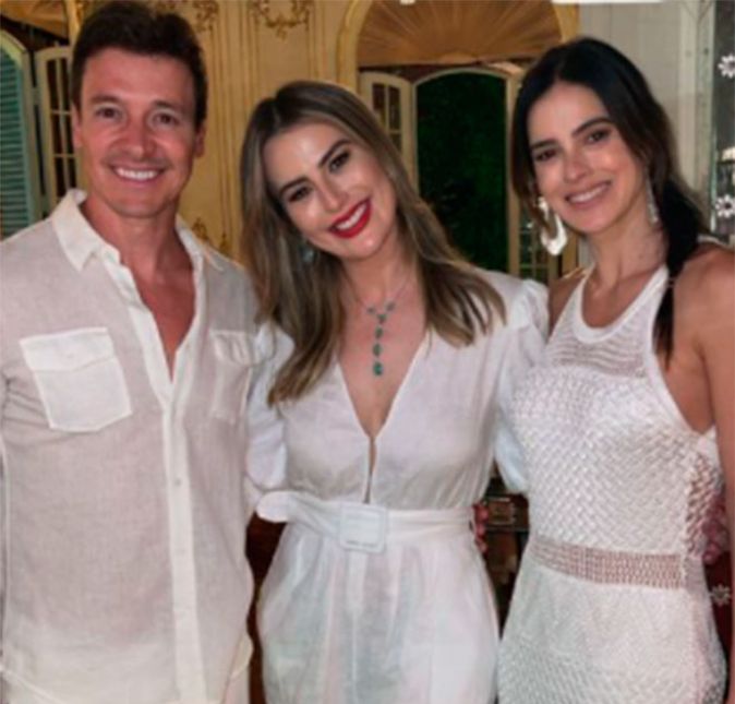 Vera Viel e Rodrigo Faro posaram com Fernanda Keulla.