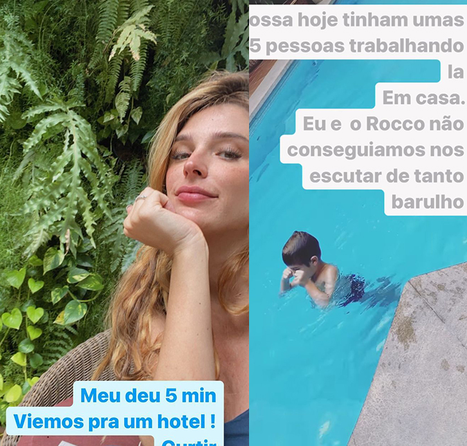 Rafa Brites foge para hotel por não aguentar barulho de obra em casa