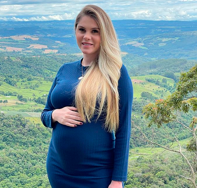 Bárbara Evans presta homenagem para bebê que perdeu: <I>Emoção em ver um arco-íris</i>